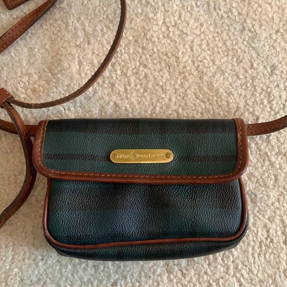VINTAGE Polo Ralph Lauren plaid crossbody